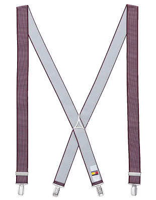 Подтяжки мужские бордовые Lindenmann | купить в интернет-магазине Olymp-Men