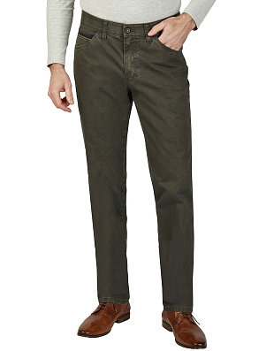 Брюки мужские зеленые Club Of Comfort, 5 карманов, прямые, мод.Marvin | купить в интернет-магазине Olymp-Men