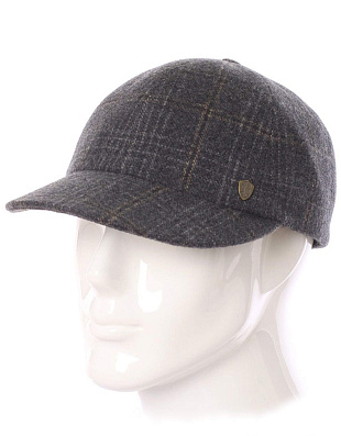 Бейсболка серая в клетку мужская Guxen | купить в интернет-магазине Olymp-Men