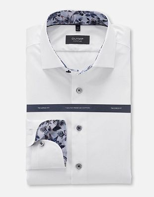 Рубашка мужская белая классическая Signature