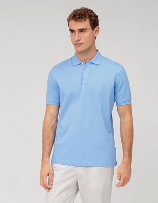 Поло голубое мужское Olymp однотонно | купить в интернет-магазине Olymp-Men