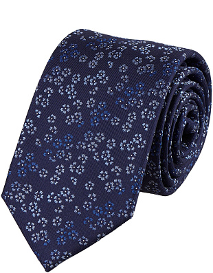 Галстук удлиненный Bernd Hennes с цветочным принтом, 8,5 см | купить в интернет-магазине Olymp-Men