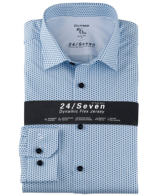 Трикотажная рубашка Olymp 24/7, супер слим, артикул 25017411