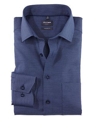Рубашка классическая мужская фактурная OLYMP Luxor, modern fit | купить в интернет-магазине Olymp-Men