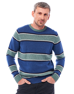 Джемпер мужской вязаный шерстяной Fynch-Hatton в полоску | интернет-магазин Olymp-Men