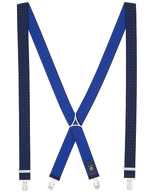 Подтяжки Lindenmann синие в голубую клетку | купить в интернет-магазине Olymp-Men