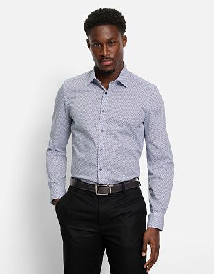 Рубашка мужская с принтом OLYMP, body fit | купить в интернет-магазине Olymp-Men