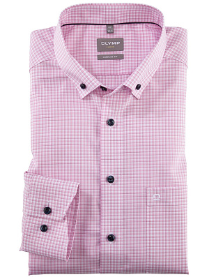 Рубашка мужская в клетку OLYMP Luxor, прямой крой | купить в интернет-магазине Olymp-Men