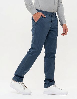 Брюки чинос синие мужские Club of Comfort хлопковые | купить в интернет-магазине Olymp-Men