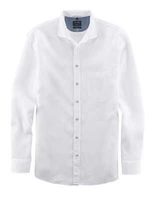 Льняная рубашка мужская OLYMP Casual, modern fit | купить в интернет-магазине Olymp-Men