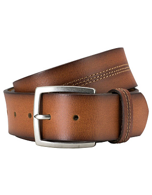 Ремень Lindenmann с тройной строчкой под джинсы мужские | купить в интернет-магазине Olymp-Men