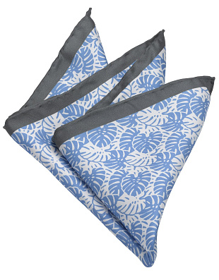 Платок шёлковый Olymp с голубым принтом | купить в интернет-магазине Olymp-Men