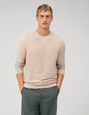 Джемпер  мужской бежевый, modern fit | интернет-магазин Olymp-Men