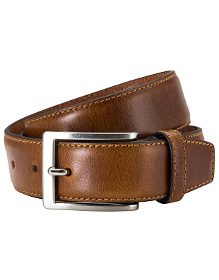 Ремень Lindenmann классический с отстрочкой длинный от 120 см мужские | купить в интернет-магазине Olymp-Men