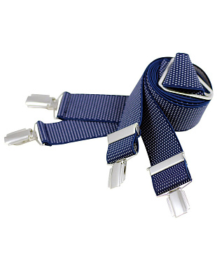 Подтяжки мужские синие в крапинку, Х-форма | купить в интернет-магазине Olymp-Men