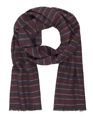 Шарф Lindenmann в красную полоску | купить в интернет-магазине Olymp-Men