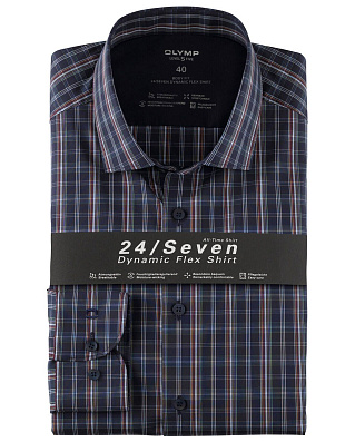 Рубашка в клетку OLYMP Level Five 24/7, body fit | купить в интернет-магазине Olymp-Men