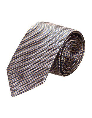 Галстук удлиненный с жёлтым принтом Bernd Hennes, 8,5 см | купить в интернет-магазине Olymp-Men