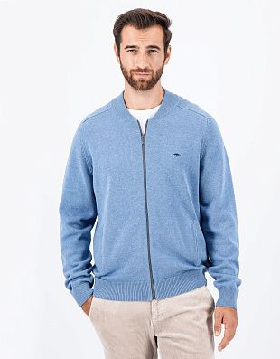 Кардиган хлопковый на молнии Fynch-Hatton | купить в интернет-магазине Olymp-Men