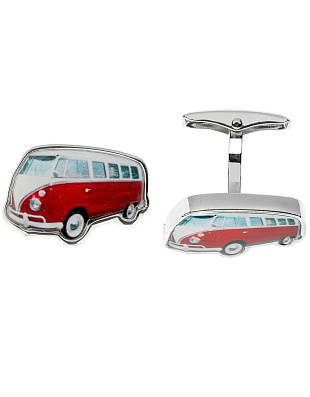 Запонки Lindenmann (автобус красный) | в интернет-магазине Olymp-Men