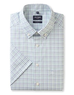 Рубашка мужская в клетку с пуговицами на воротнике OLYMP Luxor, modern fit