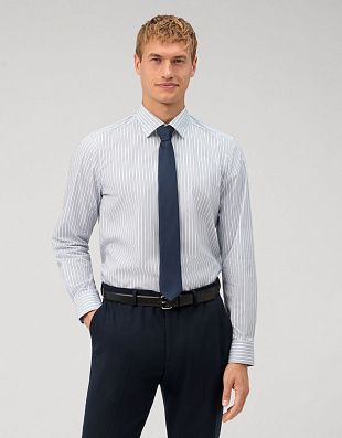 Сорочка классическая мужская в полоску OLYMP Level Five, body fit | купить в интернет-магазине Olymp-Men