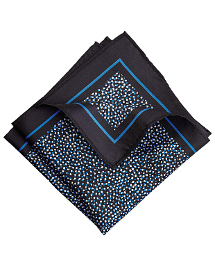 Платок синий с синим рисунком Bernd Hennes | купить в интернет-магазине Olymp-Men