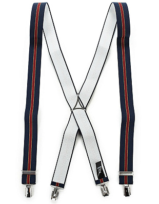 Подтяжки мужские синие с красной полосой | купить в интернет-магазине Olymp-Men