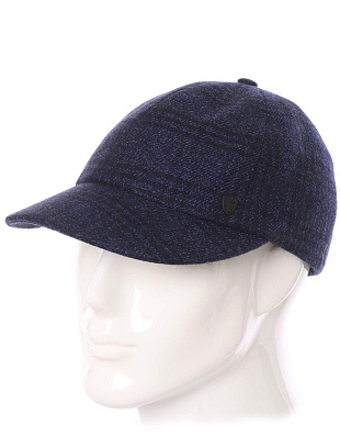 Бейсболка синяя в клетку мужская Guxen | купить в интернет-магазине Olymp-Men