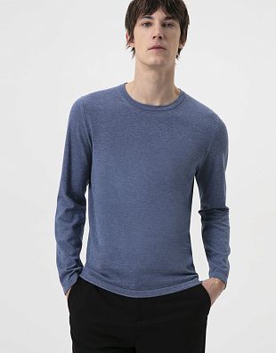 Джемпер мужской с круглым вырезом Olymp, body fit | интернет-магазин Olymp-Men