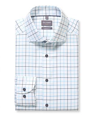 Рубашка классическая в клетку OLYMP Luxor, прямой крой | купить в интернет-магазине Olymp-Men