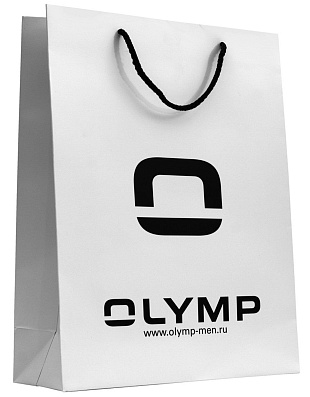 Фирменный пакет OLYMP, картон, 30х40 см | интернет-магазин Olymp-Men