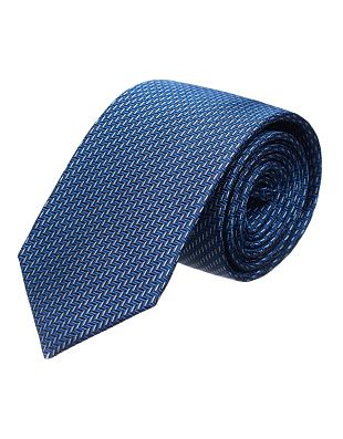 Галстук удлиненный Bernd Hennes с серым принтом, 8,5 см | купить в интернет-магазине Olymp-Men