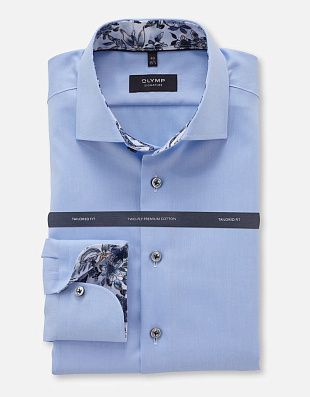 Рубашка мужская голубая классическая Signature на высокий рост
