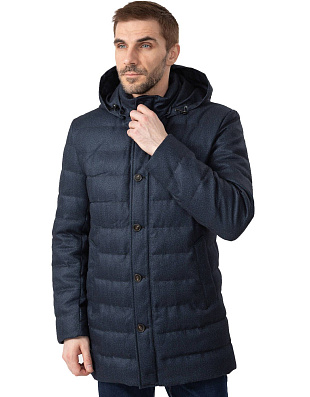 Куртка утеплённая Meucci стеганая с капюшоном | купить в интернет-магазине Olymp-Men