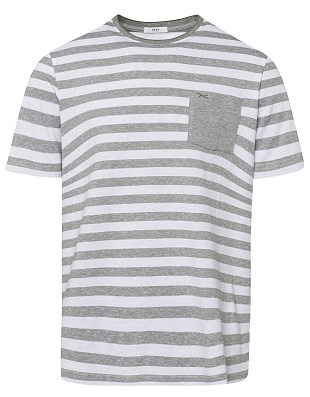 Футболка мужская Brax в полоску с карманом | купить в интернет-магазине Olymp-Men