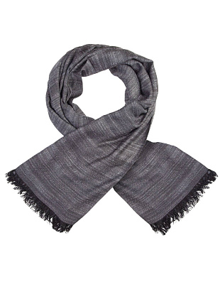Шарф мужской серый меланж Lindenmann | купить в интернет-магазине Olymp-Men
