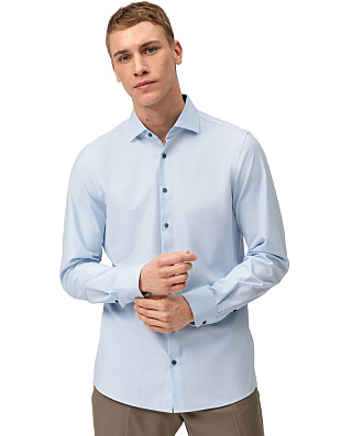 Рубашка мужская с длинным рукавом OLYMP 24/7, климат-контроль, body fit | купить в интернет-магазине Olymp-Men