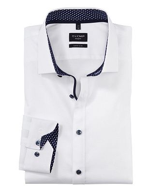 Сорочка мужская OLYMP №6, супер слим на высокий рост | купить в интернет-магазине Olymp-Men