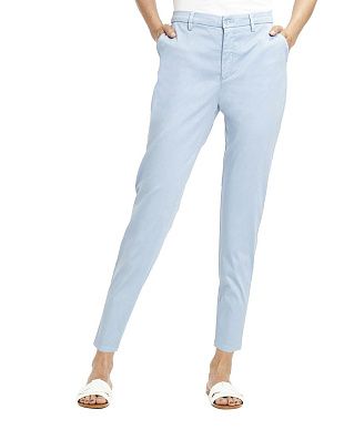 Брюки чинос женские голубые w.Wegener зауженные | интернет-магазин Olymp-Men