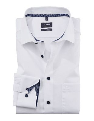 Сорочка классическая мужская OLYMP Luxor, modern fit, фактурная ткань | купить в интернет-магазине Olymp-Men