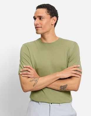 Футболка мужская вязанная зелёная Olymp | купить в интернет-магазине Olymp-Men