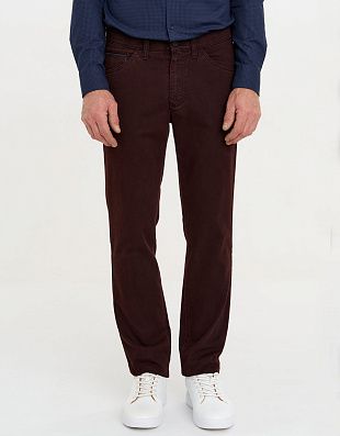 Брюки мужские тёплые бордовые со стрейчем Club of Comfort | купить в интернет-магазине Olymp-Men