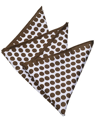 Платок в карман пиджака коричневый горох Olymp | купить в интернет-магазине Olymp-Men