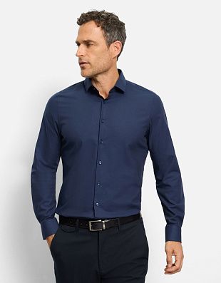 Мужская рубашка однотонная климат-контроль Olymp, body fit | купить в интернет-магазине Olymp-Men