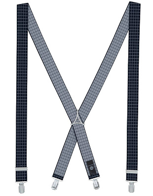 Подтяжки Lindenmann синие в белую клетку | купить в интернет-магазине Olymp-Men