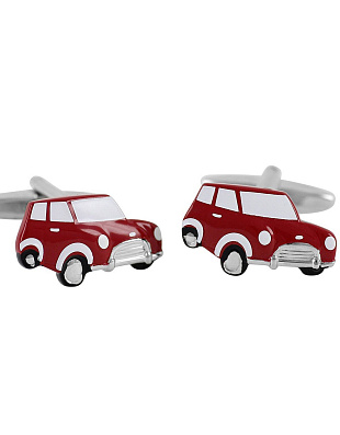 Запонки мужские Lindenmann "Красный автомобиль" | в интернет-магазине Olymp-Men