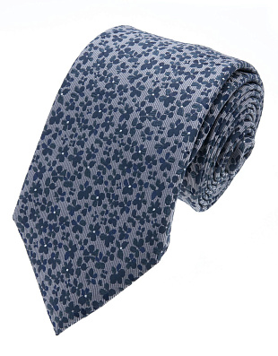 Галстук широкий с цветочным рисунком удлиненный Bernd Hennes, 8,5 см | купить в интернет-магазине Olymp-Men