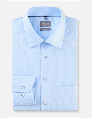 Рубашка мужская однотонная OLYMP Luxor, comfort fit | купить в интернет-магазине Olymp-Men