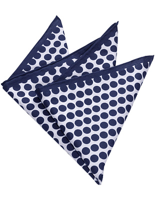 Платок в карман пиджака синий горох Olymp | купить в интернет-магазине Olymp-Men